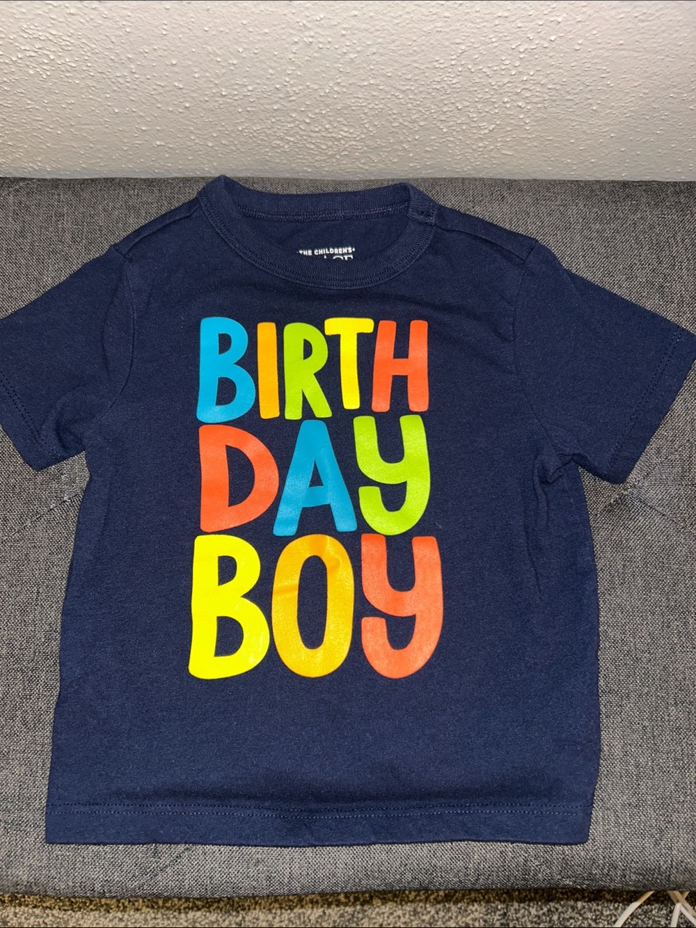 The Children's Place Navy 'Birthday Boy' Short Sleeve Tee